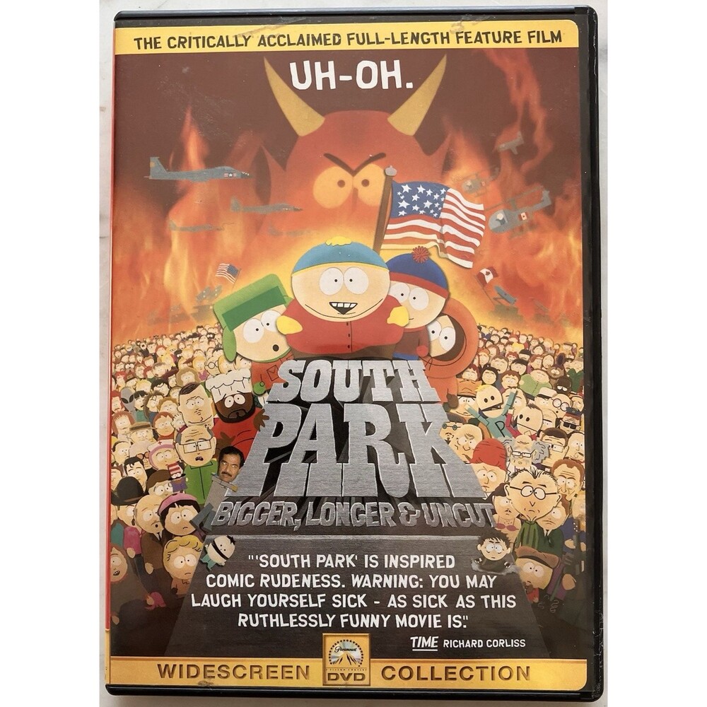 South Park: Bigger, Longer & Uncut (DVD, 1999) Widescreen